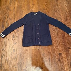 Oversized varsity cardigan